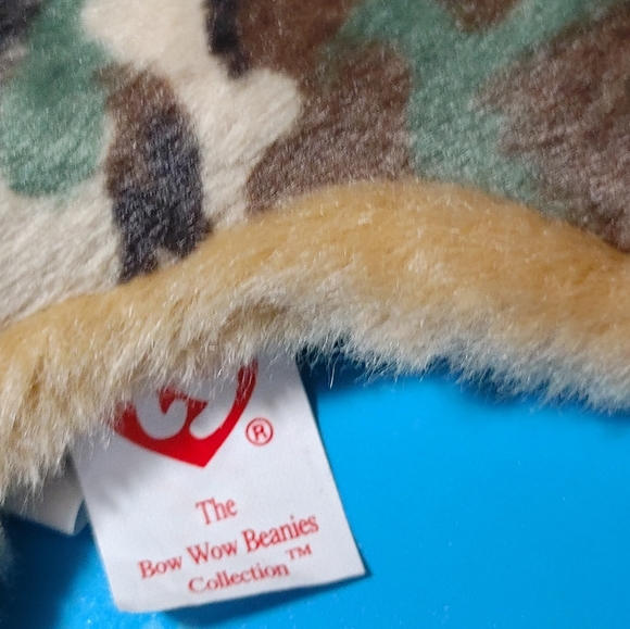 Bow Wow Beanies Ty Camouflage Beanie Bone Crinkle Squeak Small Dog Toy - Picture 4 of 4